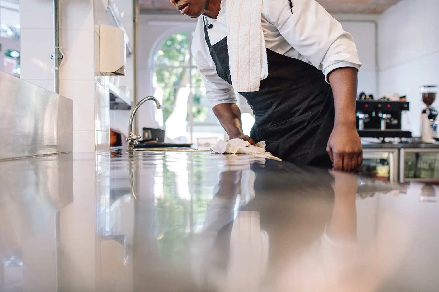 Restore Naturals cleaning products in professional use
